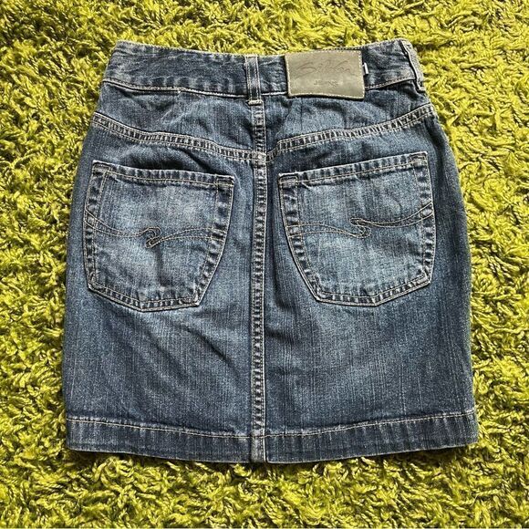 Y2K SILVER JEANS MINI SKIRT - Picture 7 of 12